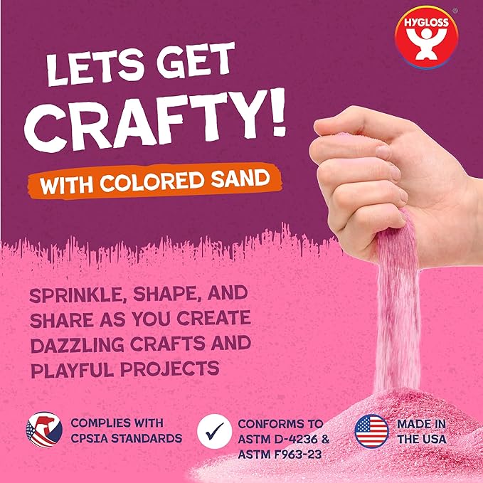 Hygloss Colored Sand for Crafts - 15 lb Bottle - Image 2