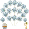 Ephlyn 30Pcs Foil Firework Cupcake Toppers Happy Birthday Cake Toppers Tinsel by Ephlyn