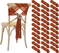 50 Pcs Cheesecloth Aisle Decorations Sashes by Lumaycens