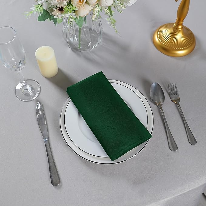 Cloth Napkins 20x20 inch Washable Polyester Dinner Napkins Soft Table Napkins - Image 7