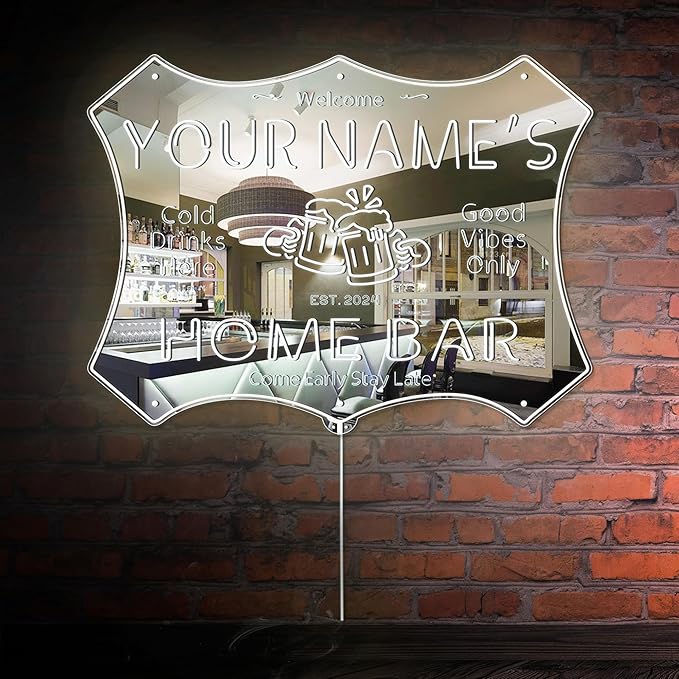 ADVPRO Personalized Your Name Home Bar RGB Dynamic Glam LED Sign by ADVPRO