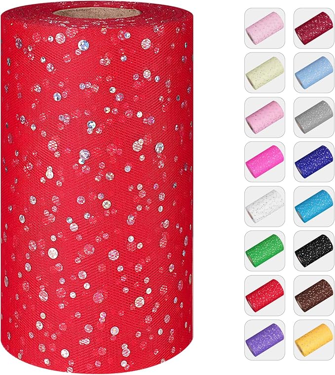 Glitter Tulle Rolls by ICOSHOW