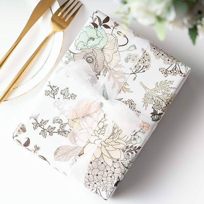 WRAPAHOLIC 30 Inch Jumbo Floral Wrapping Paper - Image 6