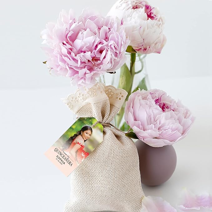 Andaz Press 40-Pack Personalized Quinceañera Favor Tags - Image 4