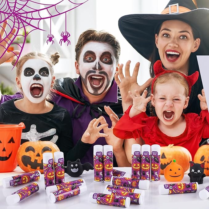 DMSKY 60 Pcs Halloween Lip Balm Bulk, Halloween Party Favors Halloween Treat - Image 2