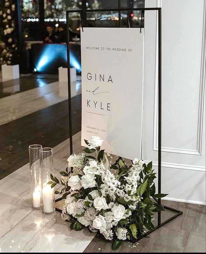 Welcome Wedding Sign Personalized, Personalized Wedding Welcome Sign Minimalist - Image 3