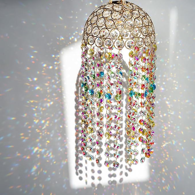 Crystal Suncatchers Window Hanging Wind Chime Garden Porch Home Wedding Party - Image 3
