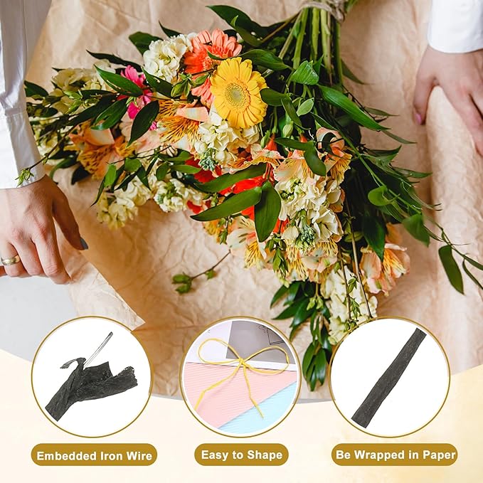 uxcell 164 Feet Floral Wire, 1mm Vine Bind Wire - Image 4