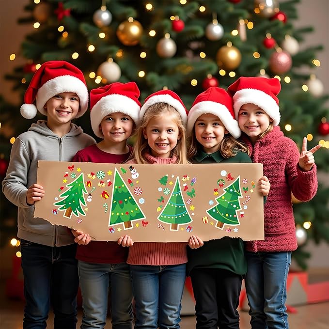 JOYIN 24 Pcs Christmas Tree Stickers, Make Your Own Christmas Tree Green - Image 4