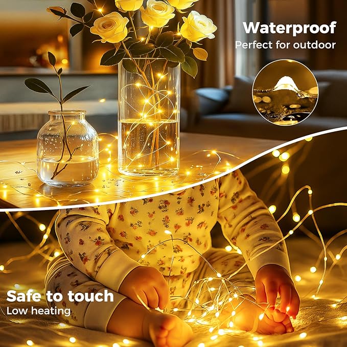 btfarm 6 Pack Fairy Lights Battery Operated - Image 4