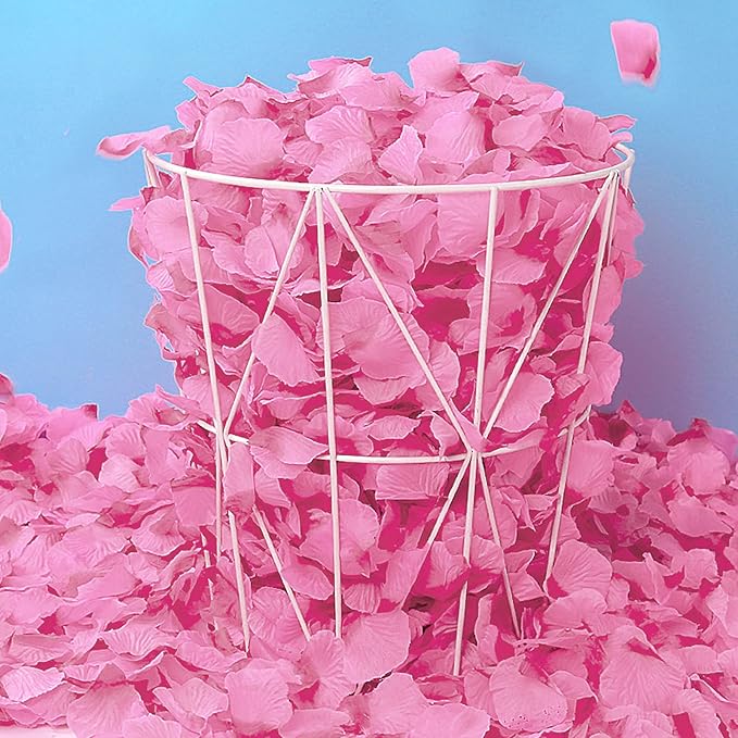 1000 Pcs Artificial Silk Rose Petals Decoration Wedding Party Color Pink - Image 2