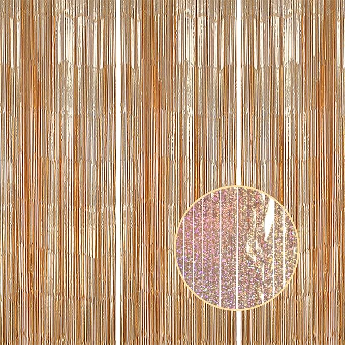 3 Pack Foil Fringe Backdrop by DECOCKRAT