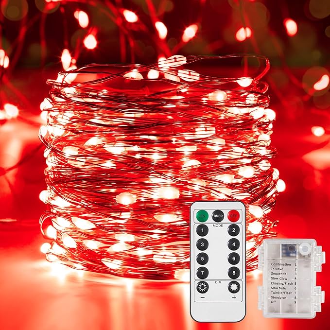 2 Pack 65.6 Ft. Battery Operated Outdoor String Lights - Image 2