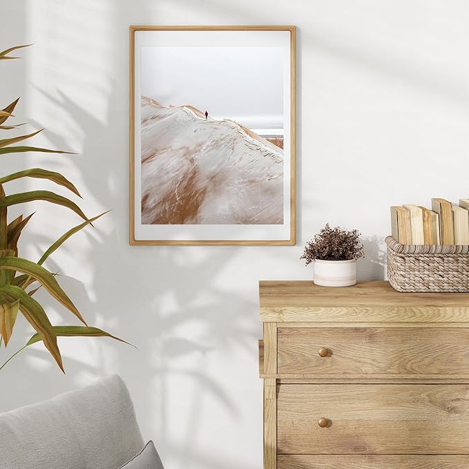18x24 Frames USA-Sourced Natural Oak Wood Solid Wood Photo Frame Handcrafted - Image 3