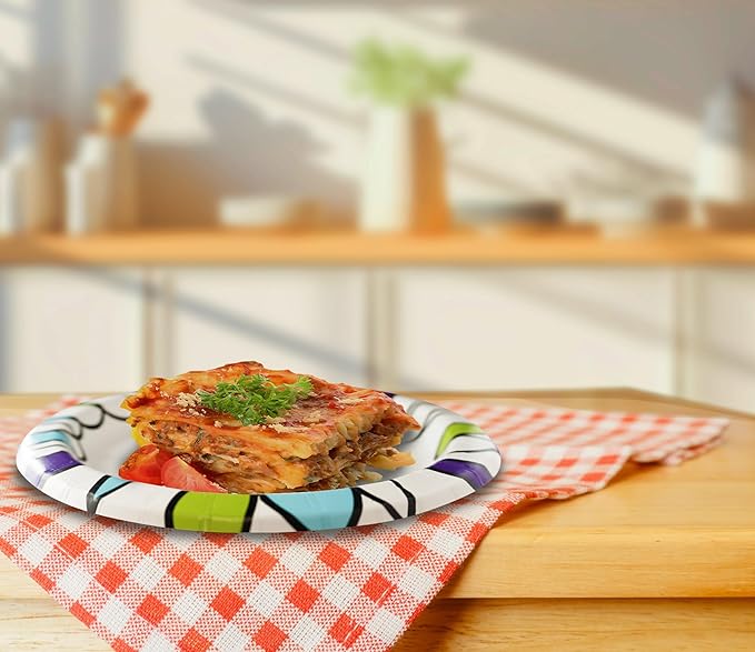 Amazon Basics Ultra Paper Plates, 10 Inch, Disposable - Image 3