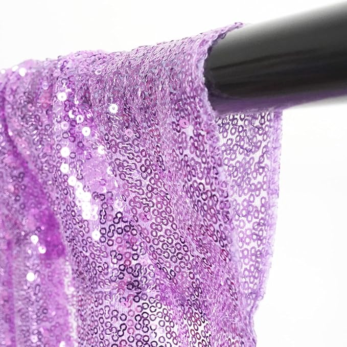 4Pcs 2Ft x 8Ft Sequin Backdrop Curtain, Glitter Photography Background - Image 3