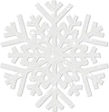 30Pcs Snowflake Paper Placemats Christmas Sliver Glitter Disposable Place Mats by AimFun