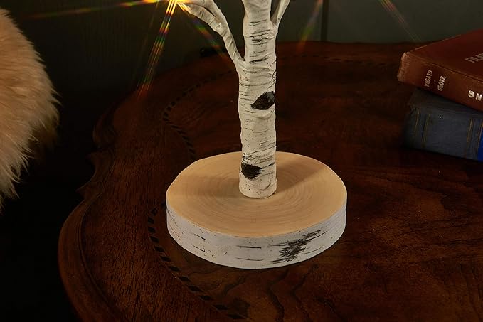 LITBLOOM 2 Sets Lighted Tabletop Birch Tree - Image 5