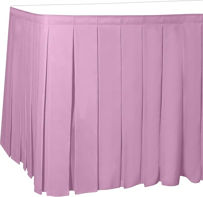 Ultimate Textile Pleat Polyester Fabric Table Skirt by UltimateTextile