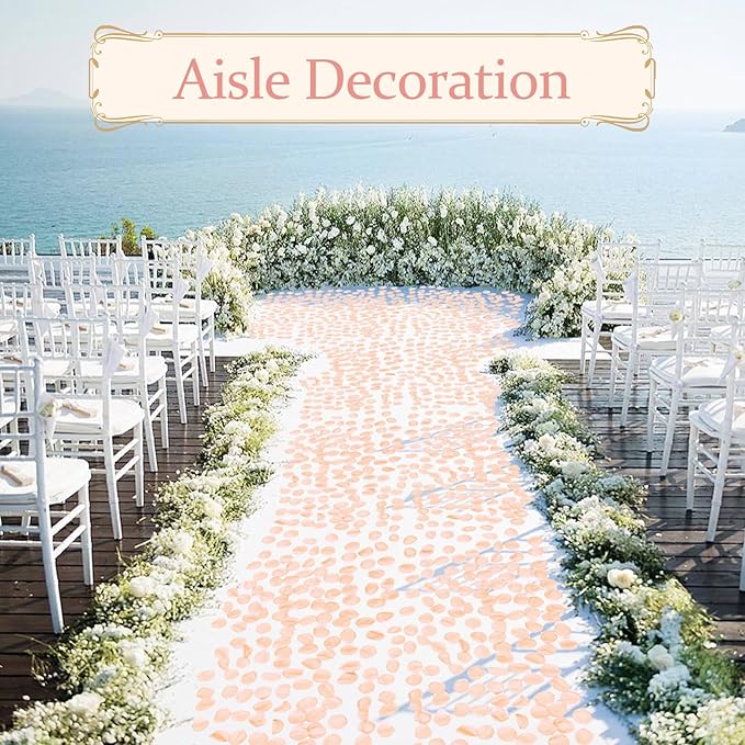 Faux Silk Flower Petals 300pcs Champagne- Versatile - Image 7