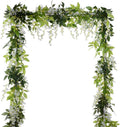 DearHouse 4Pcs 6.6Ft/Piece Artificial Flowers Silk Wisteria Garland Artificial by DearHouse