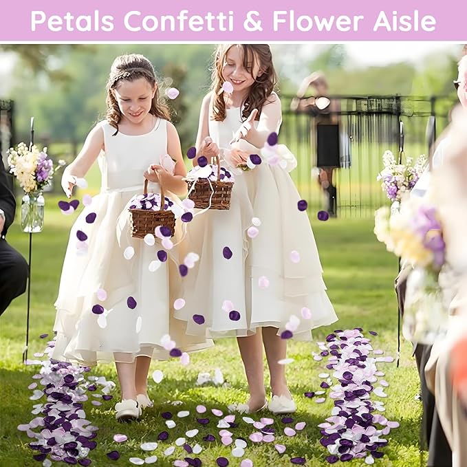 Suream Purple Silk Flower Petals - Image 7