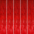 GOER 3.2 ft x 8.2 ft Metallic Tinsel Foil Fringe Curtains Party Photo Backdrop by GOER