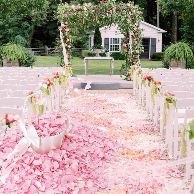 1500Pcs Real Hydrangea Pink Dried Flower Petals - Image 6