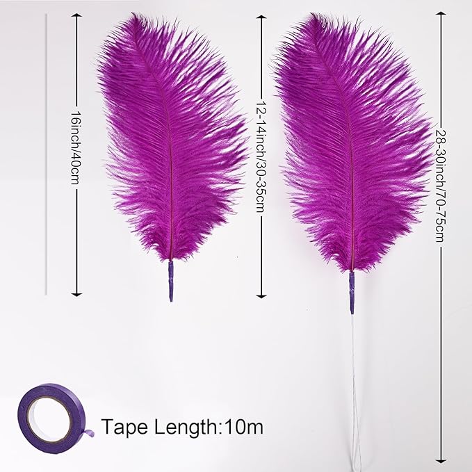 Bulk Purple Ostrich Feathers - Image 3