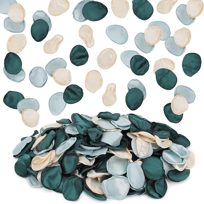 Suream 600PCS Silk Rose Petals, Mixed Color Artificial Flowers Petals, by Suream