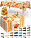 Pureegg Plastic Table Cloth Disposable 10 Pack, 54 x 108 Inch Table Cloths by Pureegg