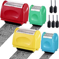 Mimorou 4 Pack Identity Theft Protection Roller Stamps Kit Confidential Privacy by Mimorou