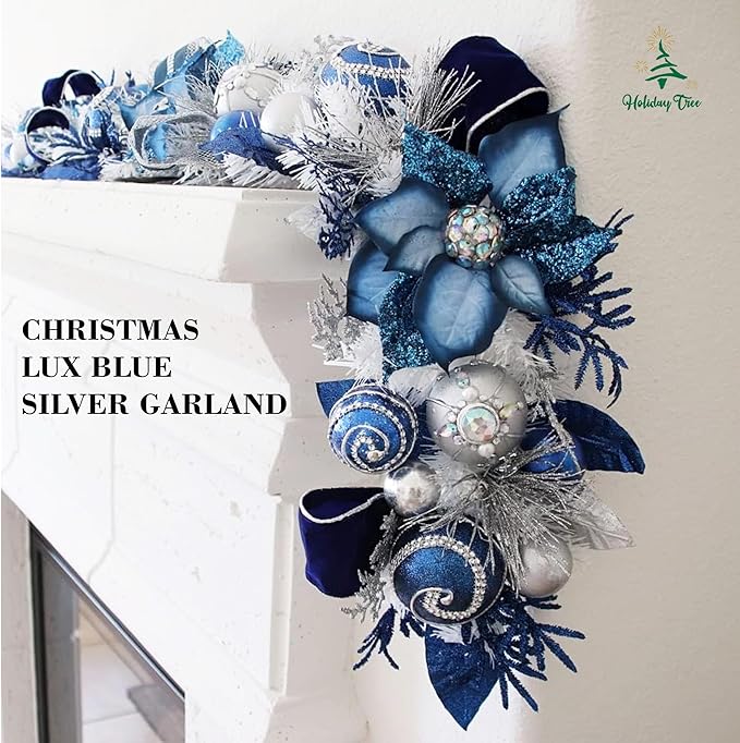 5 ft Christmas Garland for Mantle Unlit Garland for Stairs Railing, for Table - Image 2