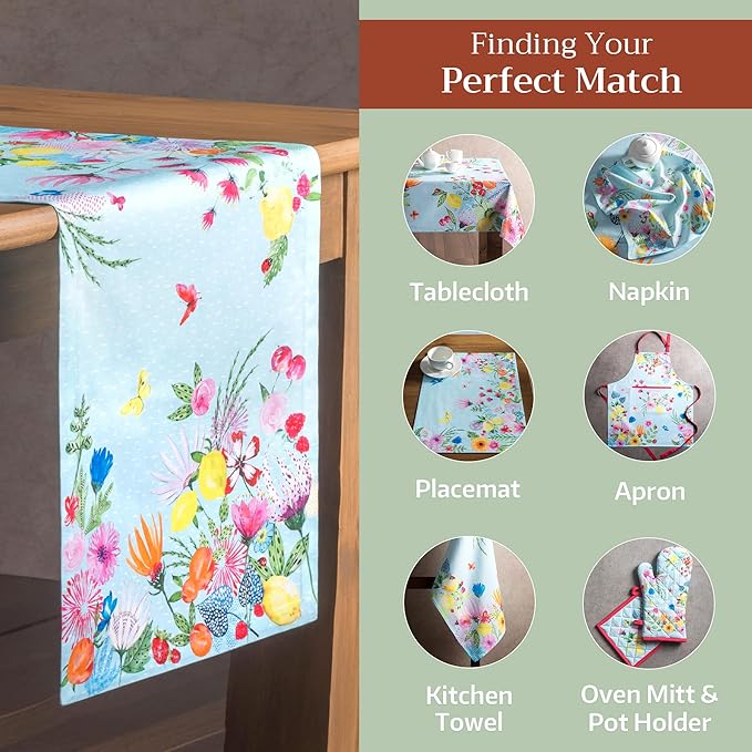 Maison d' Hermine Table Runner 100% Cotton Single Layer Table Runners 72 inches - Image 5