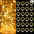 pozzolanas 24 Pack Warm White Battery Operated String Lights - 7ft Waterproof by pozzolanas