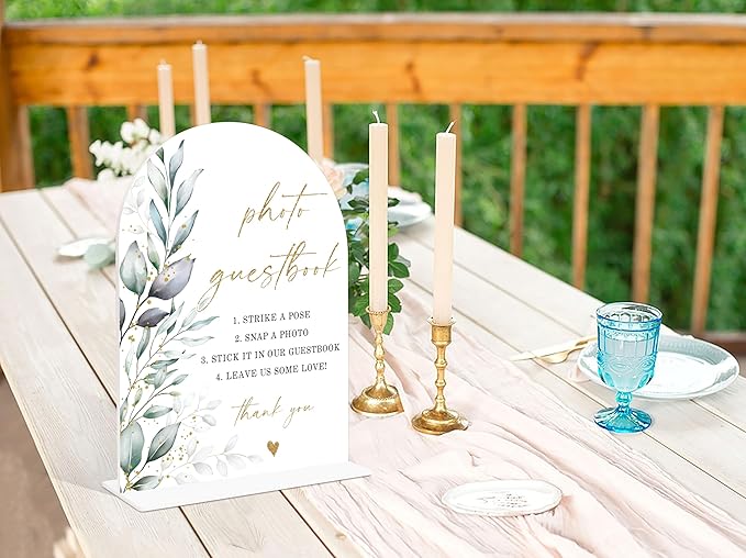 Acrylic Wedding Signs, Wedding Reception Signage, Bridal Shower Table Decor - Image 3