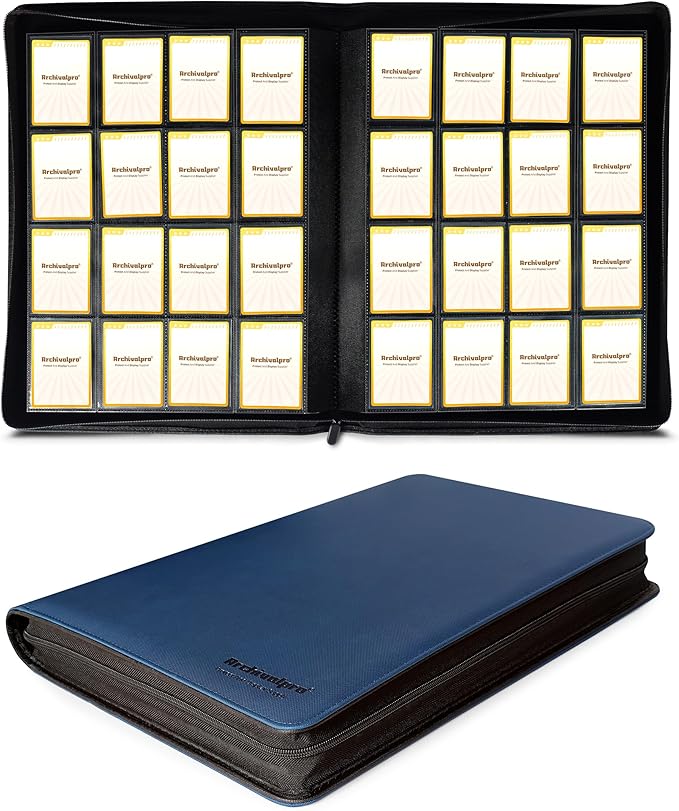 16 Pockets Premium Card Binder 1024 Cards Trading Card Binders Side Load Card by TradingCardProtectionExpert