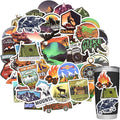 Stickers for Water Bottles Outdoor, Nature Stickers Camping Stickers Adventure by QTL
