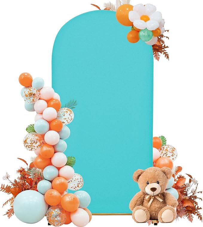 Wedding Arch Cover 7.2FT Arch Backdrop Cover Spandex Fitted Arch Cover by Unknown