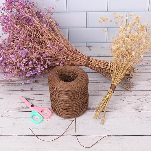4 Roll 656Ft Brown Floral Wire, Rustic Vine Bind Wire - Image 3