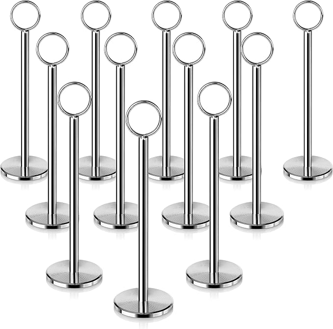 New Star Foodservice 23336 Ring-Clip Table Number Holder/Number Stand/Place by NewStarFoodservice