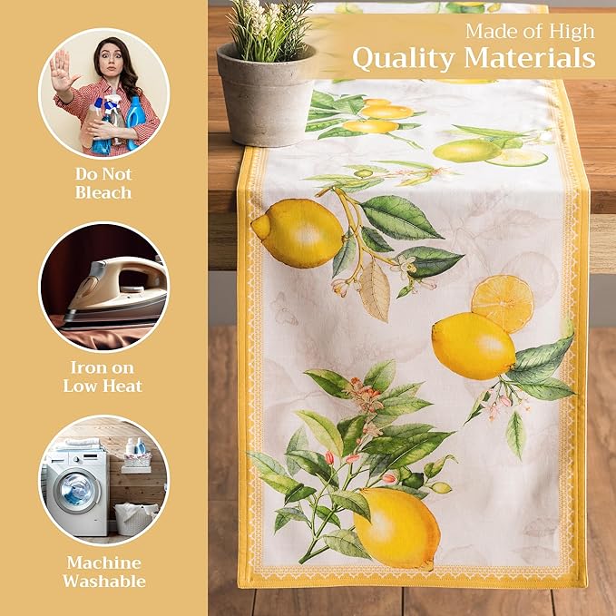 Maison d' Hermine Table runner 100% Cotton Double Layer Table Runners 72 inches - Image 3