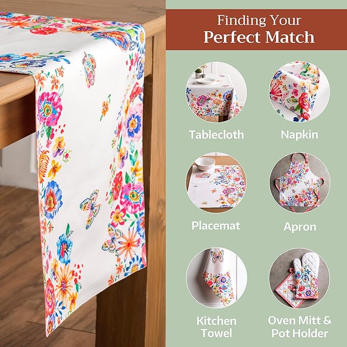 Maison d' Hermine Table Runner 100% Cotton Double Layer Table Runners 72 inches - Image 5