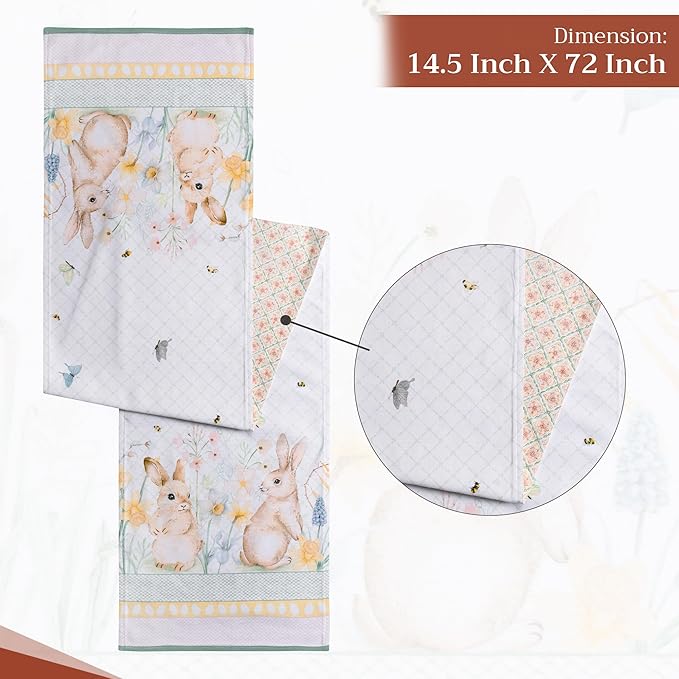 Maison d' Hermine Table Runner 100% Cotton Double Layer Table Runners 72 inches - Image 4