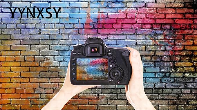 YYNXSY Colorful Brick Wall Photo Backdrop Retro Theme Stone Brick Wall - Image 3