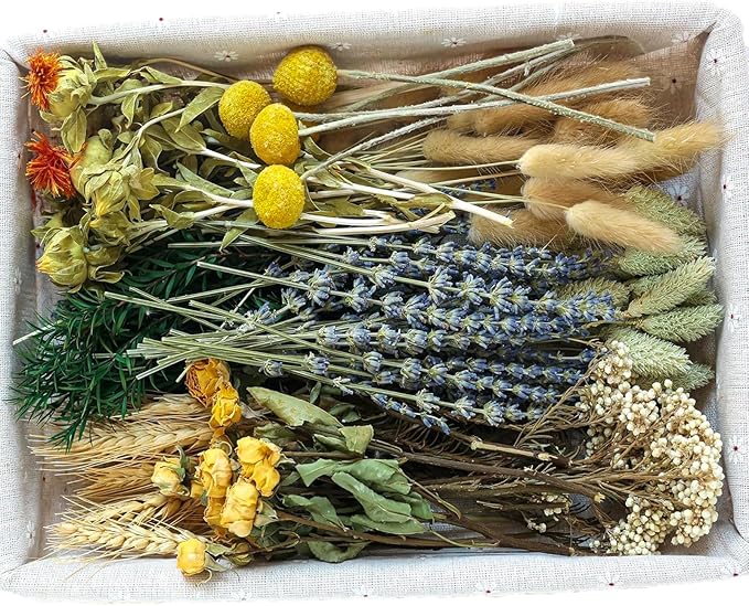 DIY Natural Dried Flower Set, Bulk Dried Flowers by xinsconvey
