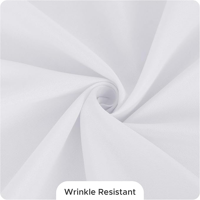 Fitable 8 Pack Rectangle Tablecloths: Stain Resistant Wrinkle Free Fabric Table - Image 9