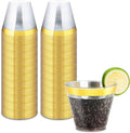 50counts 9 OZ. Disposable Cups Old fashioned Party Tumblers, 9 Ounce Squat Cups by ByvivaceDisposables