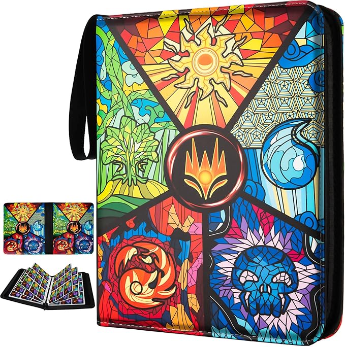 9 Pocket Card Binder for MTG/YGO/PTCG/Game Cards, Holds 900 Cards, Premium Card by HOME