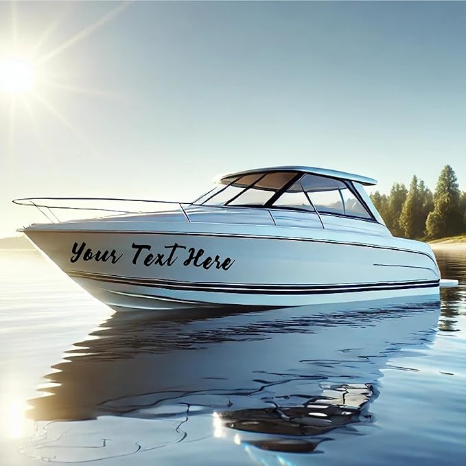Custom Boat Lettering Decals by ANewDecals